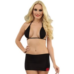 Сексуальный комплект: микро-лиф и облегающая юбка