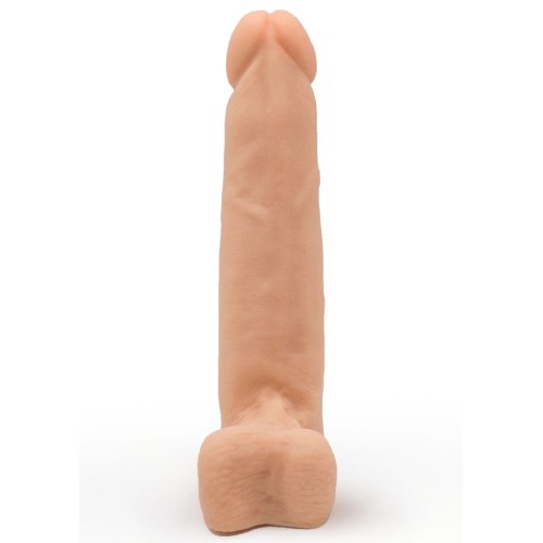 Фаллоимитатор телесного цвета на трусиках с плугом - 16,5 см.