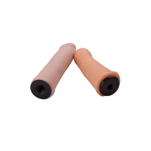 Женский страпон с вагинальной пробочкой - 17 см.