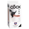 Телесный страпон на трусиках Strap-on Harness Cock - 20,3 см.