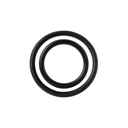 Страпон с 2 насадками и вибрацией UniStrap - 19 и 12 см.