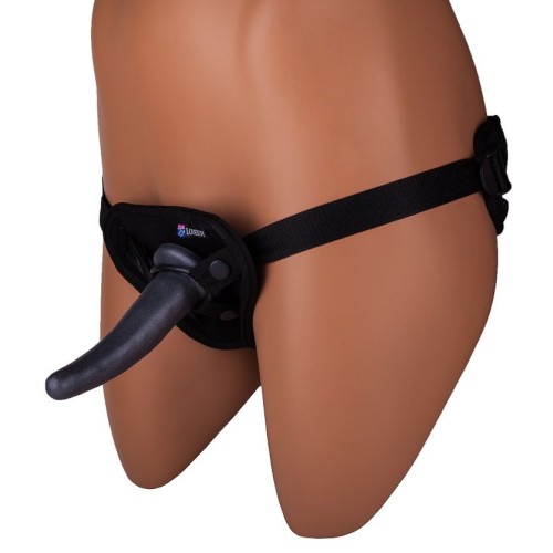 Страпон с 2 насадками и вибрацией UniStrap - 19 и 12 см.