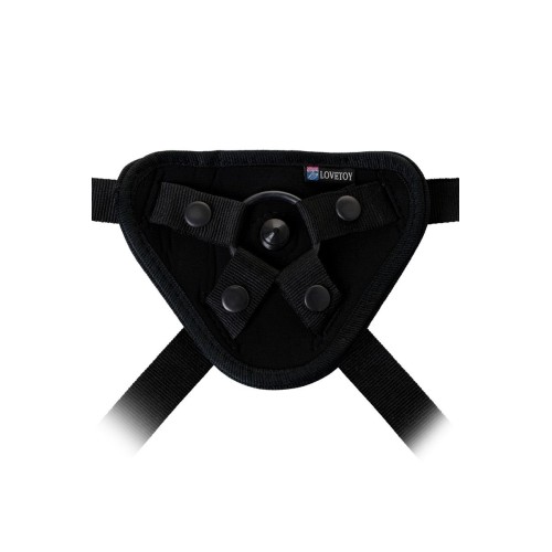 Страпон с 2 насадками и вибрацией UniStrap - 20 и 18 см.