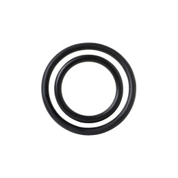 Страпон с 2 насадками и вибрацией UniStrap - 20 и 18 см.