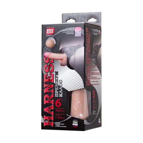 Кожаный пояс харнесс премиум класса WOMAN LONG(S) с 3 насадками