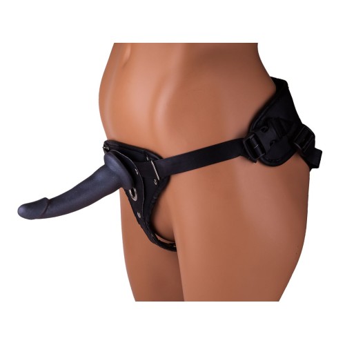 Кожаный пояс харнесс премиум класса WOMAN LONG(S) с 3 насадками