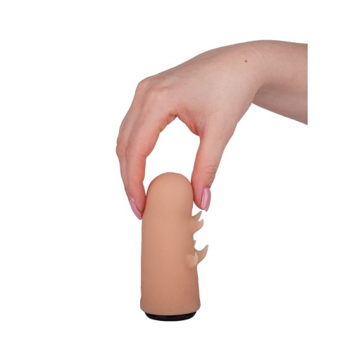 Черный пояс-трусики с двумя телесными насадками Soft-Dolli - 15,7 и 10 см.