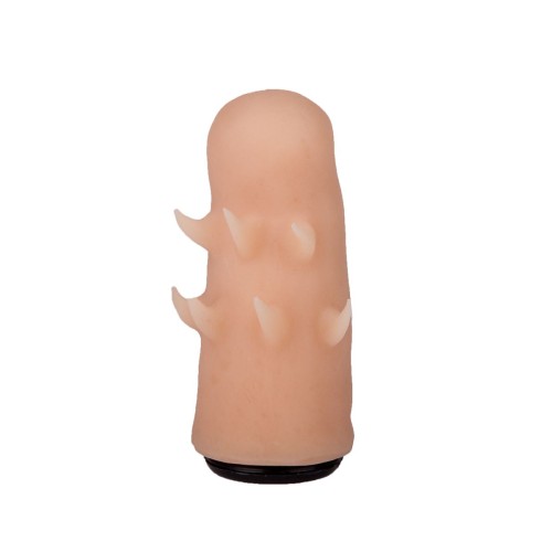 Черный пояс-трусики с двумя телесными насадками Soft-Dolli - 15,7 и 10 см.