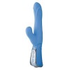 Голубой вибромассажёр VIBE THERAPY EXALTATION - 23 см. 