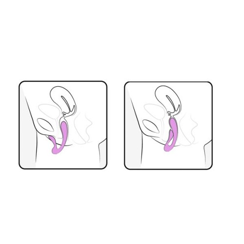 Розовый вибромассажёр G-wave с гибким клиторальным отростком - 18 см.