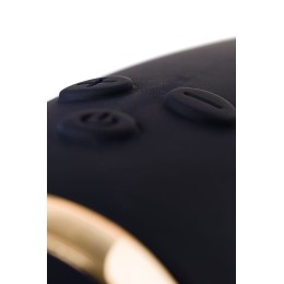 Чёрный вибратор WANAME Thunder с клиторальным отростком - 24,2 см.