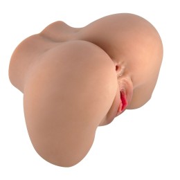 Карамельный мастурбатор-полуторс Mila с вибрацией