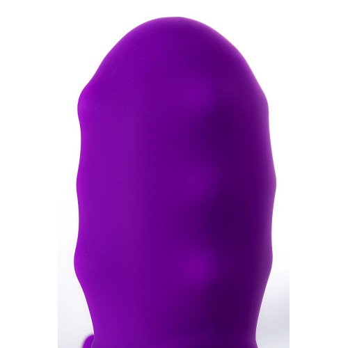 Фиолетовый вибратор JOS TATY с пульсирующими шариками - 21,5 см.
