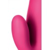 Ярко-розовый вибратор  Satisfyer Mr. Rabbit с клиторальным отростком - 22,1 см.