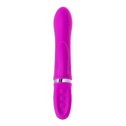 Лиловый вибратор с клиторальным стимулятором JOS JOLY - 19,6 см.