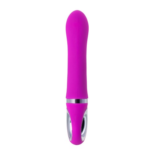 Лиловый вибратор с клиторальным стимулятором JOS JOLY - 19,6 см.