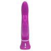 Лиловый вибратор Curve Thrusting Rechargeable Rabbit Vibrator - 24,1 см.