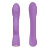 Фиолетовый вибромассажер-кролик 5  Silicone Ripple Passion - 19,1 см.