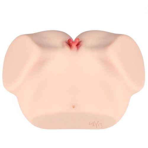 Мастурбатор-полуторс с двойным слоем материала Jenny Onahole Real Vagina