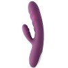 Сливовый вибратор-кролик Avery с возвратно-поступательными движениями - 18,6 см.