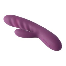 Сливовый вибратор-кролик Avery с возвратно-поступательными движениями - 18,6 см.