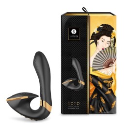 Черный вибростимулятор SOYO - 17 см.