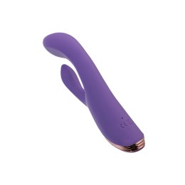 Фиолетовый вибратор-кролик Fingie с функцией Come-Hither - 21,6 см.