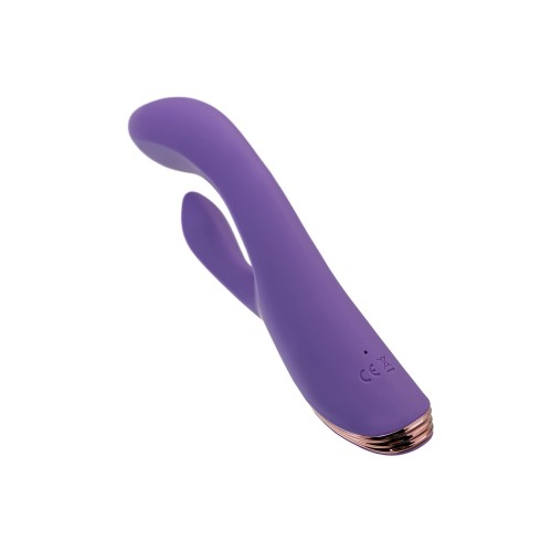 Фиолетовый вибратор-кролик Fingie с функцией Come-Hither - 21,6 см.