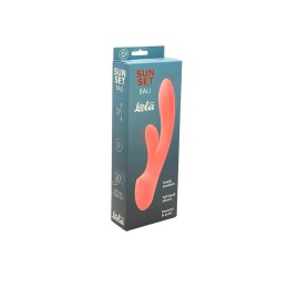 Коралловый перезаряжаемый вибратор-кролик Bali - 19,6 см.