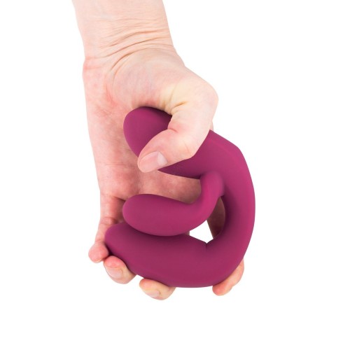 Фиолетовый перезаряжаемый вибратор-кролик Rio - 20 см.