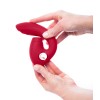 Красный вибратор с вакуум-волновым стимулятором клитора Grace