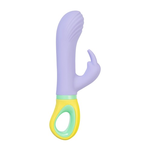 Сиреневый вибратор-кролик Wisteria - 18,5 см.