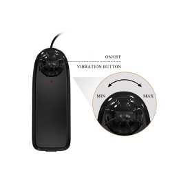 Телесный вибратор с большой мошонкой Jason - 25 см.