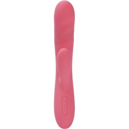 Розовый вибратор-кролик с функцией пенетрации Avery - 19,5 см.