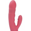 Розовый вибратор-кролик с функцией пенетрации Avery - 19,5 см.