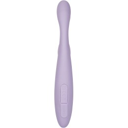 Сиреневый интерактивный вибростимулятор-кролик Cici+ 2 с функцией нагрева - 17,8 см.
