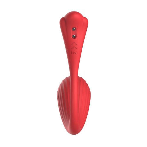 Красный интерактивный вибромассажер Phoenix Neo