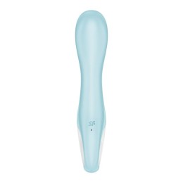 Голубой вибромассажер Air Pump Vibrator 5+ - 21 см.