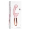 Розовый вибромассажер с двумя моторами Le Wand XO - 19 см.
