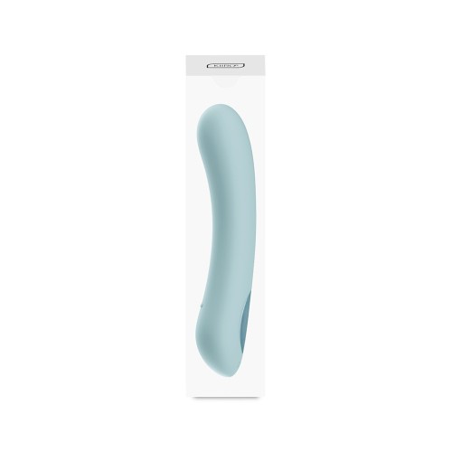 Голубой интерактивный вибратор Pearl2+ - 20 см.