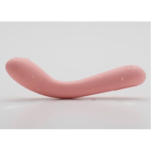 Розовый изогнутый вибратор Iroha Mai Toki - 17,4 см.