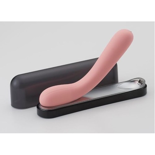 Розовый изогнутый вибратор Iroha Mai Toki - 17,4 см.