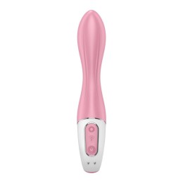 Розовый вибромассажер с функцией расширения Air Pump Vibrator 2 - 20,9 см.