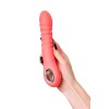 Коралловый вибратор Flox с возвратно-поступательными движениями - 21,5 см.