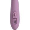 Сиреневый интерактивный вибратор-кролик Trysta Neo с шариком для зоны G - 18,4 см.