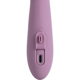 Сиреневый интерактивный вибратор-кролик Trysta Neo с шариком для зоны G - 18,4 см.