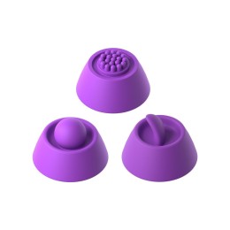 Фиолетовый вибратор с тройной стимуляцией Intimotion Pulse Pro - 24 см.