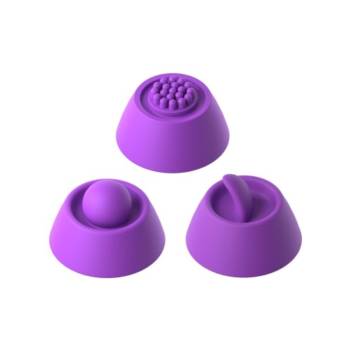 Фиолетовый вибратор с тройной стимуляцией Intimotion Pulse Pro - 24 см.