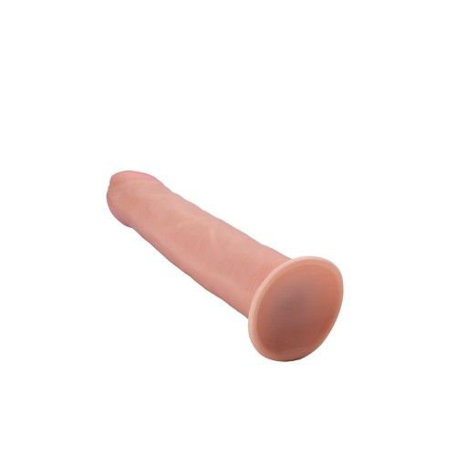 Фаллоимитатор на присоске из бархатистого на ощупь материала - 21 см.