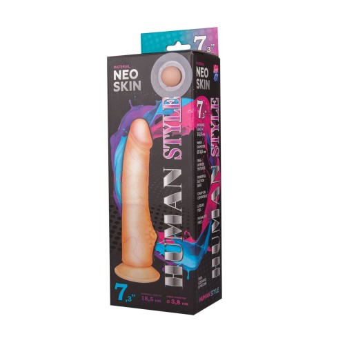 Фаллоимитатор HUMAN STYLE 7,3  с бугорком - 20,5 см.